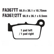 EBC Тормозные колодки для Эндуро и кросса