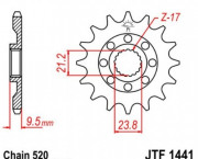 JT Звезда цепного привода JTF1441.15