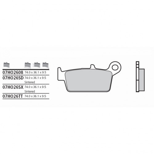BREMBO Тормозные колодки