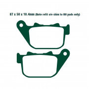 EBC Тормозные колодки полусинтетические