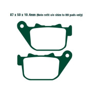 EBC Тормозные колодки полусинтетические