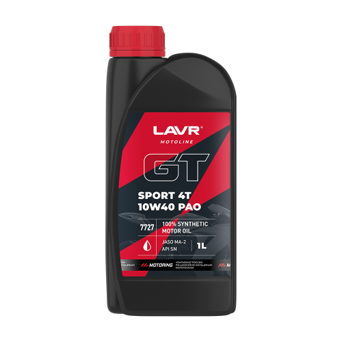 Моторное масло GT SPORT 4T 10W40 SN, 1 л