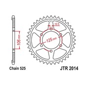 JT Звезда цепного привода JTR2014.50