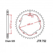 JT Звезда цепного привода JTR752.45