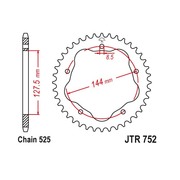 JT Звезда цепного привода JTR752.45