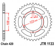 JT Звезда цепного привода JTR1133.52