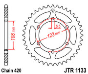 JT Звезда цепного привода JTR1133.52