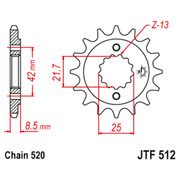 JT Звезда цепного привода JTF512.14