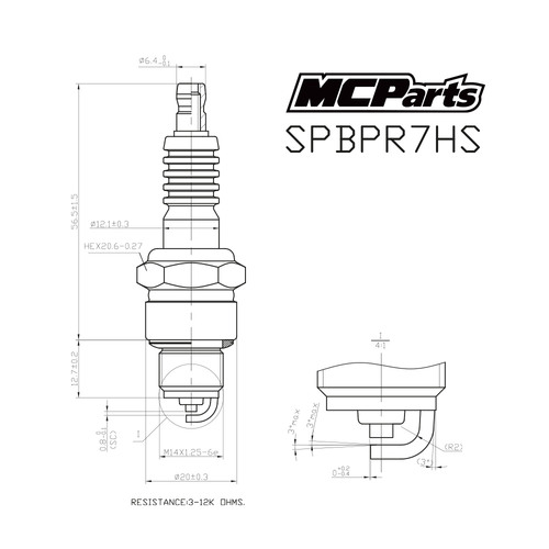 MCP Свеча зажигания аналог BPR7HS