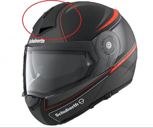 SCHUBERTH Верхний воздухозаборник C3 Pro (черный матовый)
