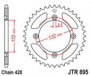 JT Звезда цепного привода JTA895.50