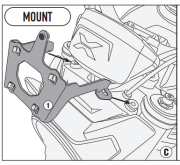 GIVI Установочный комплект для ветрового стекла CFMOTO 700 CL-X '21