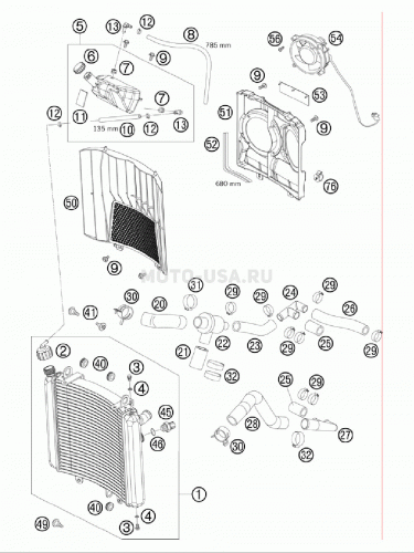 KTM Защита радиатора