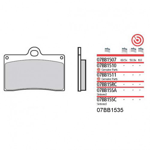 BREMBO Тормозные колодки