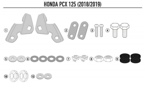 GIVI Крепеж ветрового стекла HONDA PCX 125 (18-19)