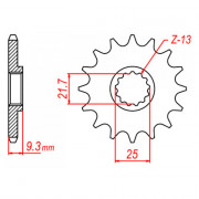 MTX Звезда цепного привода аналог JTF1539.14