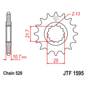 JT Звезда цепного привода JTF1595.16