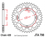 JT Звезда цепного привода JTA798.48
