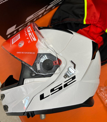 LS2 Мотошлем FF324 METRO Solid(Отсутствует часть механизма крепления визора. Брак.)