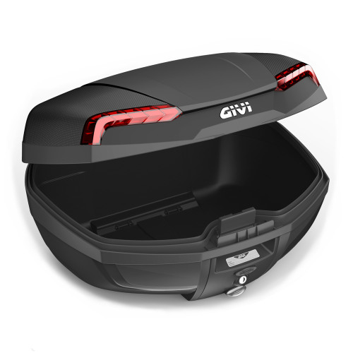 GIVI Кофр 46L BLACK RIVIERA RED REFLEC