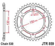 JT Звезда цепного привода JTR859.48ZBK