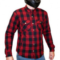 Фланель, клетка, стиль - моторубашка Rebel Full kevlar