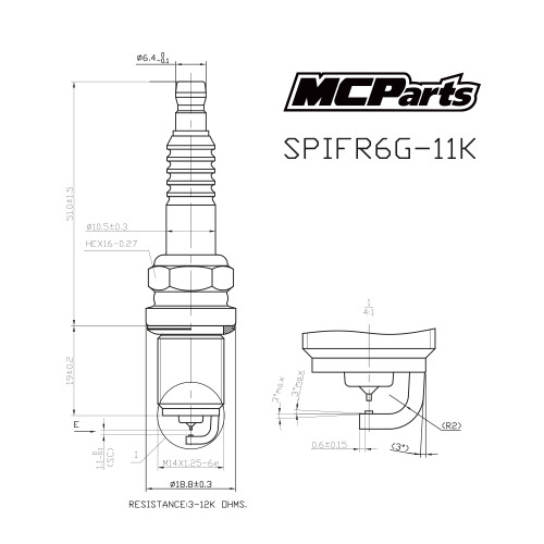 MCP Свеча зажигания аналог IFR6G-11K