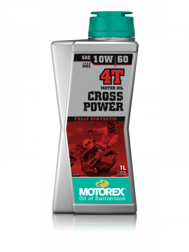 MOTOREX Масло моторное CROSS POWER 4T SAE 10W/60 JASO MA2 1 л