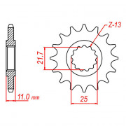 MTX Звезда цепного привода аналог JTF580.16RB