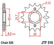 JT Звезда цепного привода JTF516.14