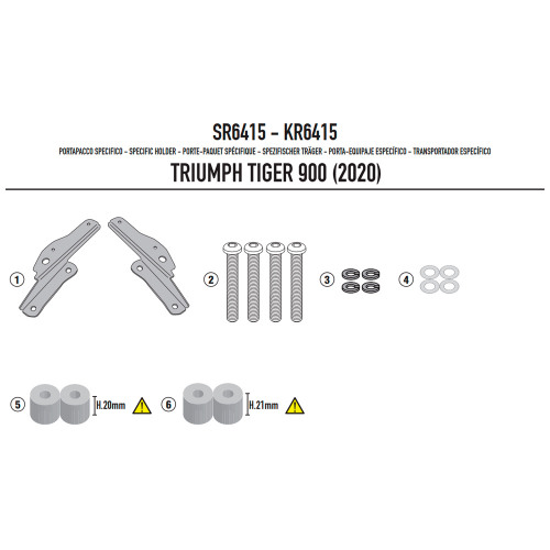GIVI Крепление кофра TRIUMPH TIGER 900