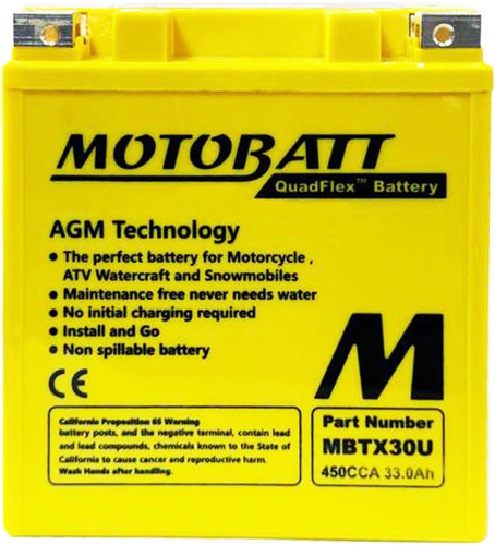 MOTOBATT Аккумулятор YIX30L-BS, YB30L-B, YIX30L, GYZ32HL