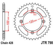 JT Звезда цепного привода JTR798.48