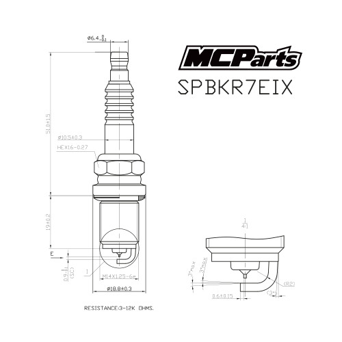 MCP Свеча зажигания аналог BKR7EIX