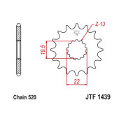 JT Звезда цепного привода JTF1439.13