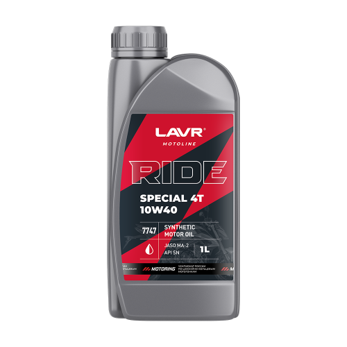 Моторное масло RIDE SPECIAL 4Т 10W40 SN,1 л