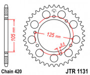 JT Звезда цепного привода JTR1131.53