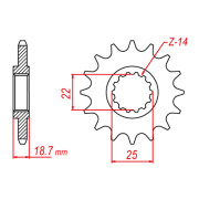 MTX Звезда цепного привода аналог JTF743.15