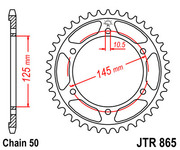 JT Звезда цепного привода JTR865.39