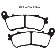 EBC Тормозные колодки полусинтетические