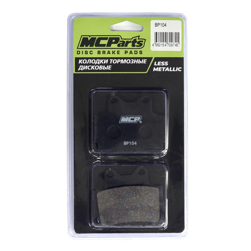 MCP Тормозные колодки аналог FA104 (LESS METALLIC)