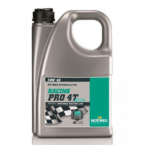 MOTOREX Масло моторное RACING PRO 4T 10W/40 CROSS 4L
