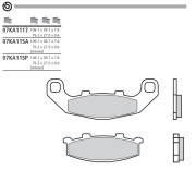 BREMBO Тормозные колодки