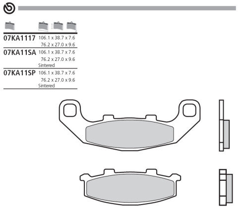 BREMBO Тормозные колодки