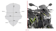 GIVI Стекло ветровое Kawasaki Z 900 (17-18)