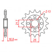 MTX Звезда цепного привода аналог JTF1373.16