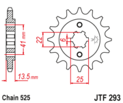 JT Звезда цепного привода JTF293.15