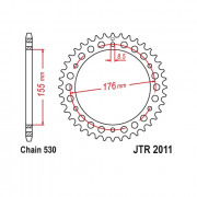 JT Звезда цепного привода JTR2011.45