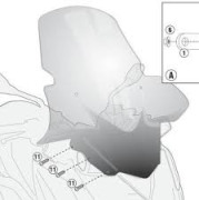 GIVI Крепеж ветрового стекла 2111DT Yamaha X-MAX 400 (13-16)