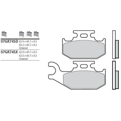 BREMBO Тормозные колодки